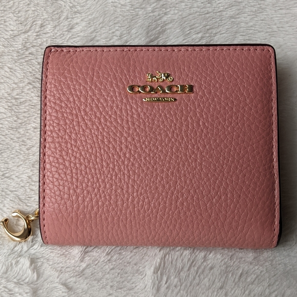 NWT COACH Pebble Leather Small Wallet - Picture 1 of 5